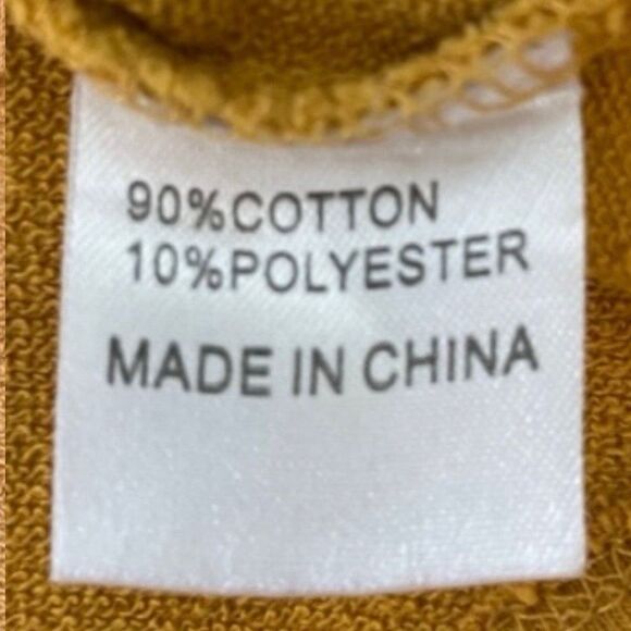 LF The Brand Logo Hoodie Sweatshirt Mustard Yellow Cropped Long Sleeves XS - Picture 7 of 9